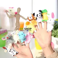 在飛比找ETMall東森購物網優惠-迷你小動物手偶玩具 手指玩偶 手指偶嬰兒安撫玩具毛絨手偶