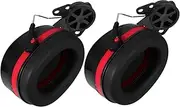 1Pair Noise Cancelling Helmet Ear Muffs for Hard Hats Sound Blocking Ear Protection for Construction Machinery Ergonomic Fit Easy Helmet Attachment High Noise Environment
