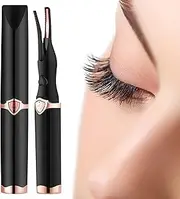 2 Pieces Certainly Eyelash Curler, Electric Eyelash Curler for Instant Glam, Electric Eyelash Curler Heated, Heated Eyelash Curler for Women (Black)