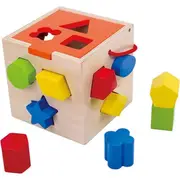 Fat Brain Toy Co. Take-Along Shape Sorter Wooden Toddler/Kids/Childrens Toy 12m+