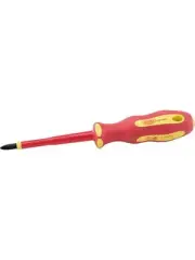 Draper Tools Ergo Plus VDE No.2 X 100mm PZ Slot Screwdriver (64484)