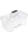 Sterilite Bath Caddy with 5 Compartments, Large, Clear