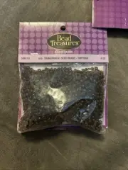 Bead Treasures 6/0 Transparent Luster Seed Beads Tortoise Brown) 4 Oz New