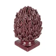 Belle Acorn Stoneware Finial 23cm Sculpture Tabletop Accent Home Decor Mulberry
