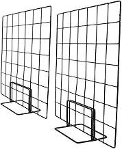 HEATSHAKING 2pcs Wall Panel Display Rack Sturdy Metal Wire Grid for Photos Artworks and DIY Projects Versatile Decor for Home and Professional Use