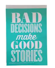 New Chalk Couture Transfer Stencil Size A "Bad Decisions "