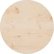Table Top Ø50x2.5 cm Solid Wood Pine Round Table Furniture Home Decor