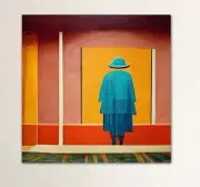 The Visit by Apple Pie © Giclee Print on Canvas Unframed Modern Art