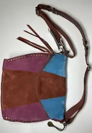 (NWT) The Sak SilverLake Suede Multi-Color Crossbody Bag