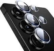 [ESR] for Samsung Galaxy S25 Ultra Camera Lens Protector, Individual Lens Protectors, Scratch-Resistant Ultra-Thin Tempered Glass with Aluminum Edging, Galaxy S25 Ultra Case Friendly, 1 Set, Clear