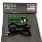 Jamma Interface to USB PC Joystick w/ audio amplifier PCB for MAME or Hyperspin