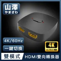 在飛比找ETMall東森購物網優惠-山澤 HDMI 2進1出/1進2出4K 60HZ高畫質3D影