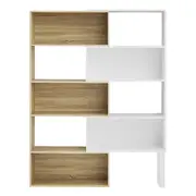 Accord Multi-Shelf Bookcase - Light Oak/White