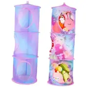 Stuffed Animals Net or Hammock 2 Pcs Stuffed Animals 3 Tiers Blue and Purple
