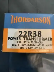Thordarson Power Transformer Never Used 117 Volts 22R38