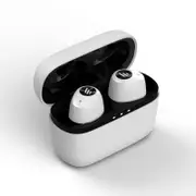W2 bluetooth 5.0 True Wireless Dual Earphone Stereo Deep Bass Handsfree With Charging Case WHITE COLOR