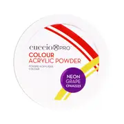 Cuccio Colour Color Acrylic Powder, Neon Grape, 1.6 Oz