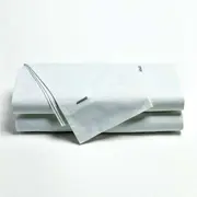 Bianca Heston Cotton Percale Sheet Set White Single