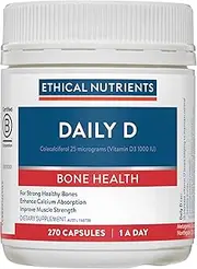 Ethical Nutrients Daily D - Maintains Healthy Levels Of Vitamin D, Supports Healthy Immune System - 270 Capsules