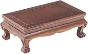 Rosewood Bonsai Carving Holder for Home Office Decor Rectangular Plant Stool Display Base(Large)