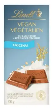 Lindt Vegan Original Chocolate Bar, 100g