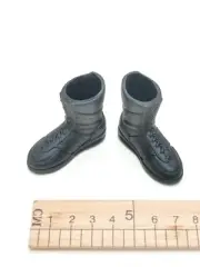 B70-05 1/6 Scale HOT SWAT Men's Black Boots (hollow) for 12" Figure TOYS