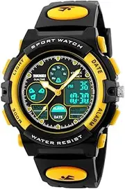 [Pizitang] Kids Digital Sport Watch, Boys Girls Waterproof Sports Outdoor Watches Children Casual Electronic Analog Quartz Wrist Watches with Alarm Stopwatch