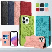 Leather Rose Wallet Phone Case for Samsung A55 A51 A73 M53 A54 A53 A52 A70 A50