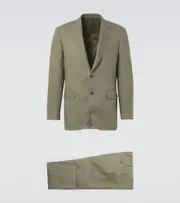 [Canali] Canali Double-breasted linen suit AU 102 green
