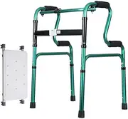 Walker, Aluminum Foldable Walking Mobility Aid Rollator 2 in 1 Walker with Seat for Elderly (Blue) Little Surprise