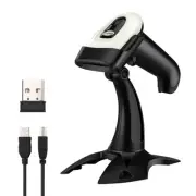 Wireless 2D QR Barcode Scanner with Stand, Bluetooth & 2.4G Wireless & USB Wi...