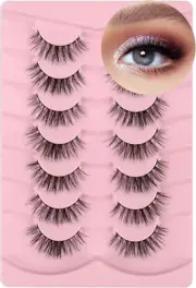 Natural Lash Strips, Lash Natural Wispy Eyelashes, False Eyelashes, Wispy Strip