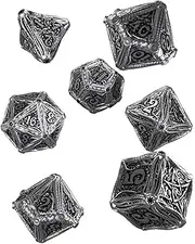 Q Workshop Metal Call of Cthulhu Dice 7 Piece Set