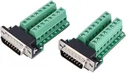 MUNEFE DB15 to Terminal Block Board, Terminal Breakout Board Connector, Jack Port to Terminal Breakout Board Connector for Circuit