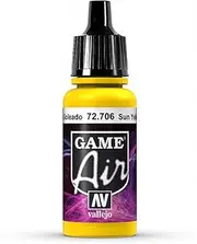 Vallejo 72706 Game Air Sunblast Yellow 17 ml Acrylic Airbrush Paint