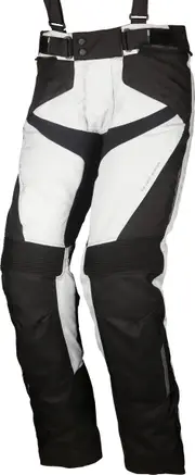 Modeka Lonic, textile pants , color: Light Grey/Black , size: M