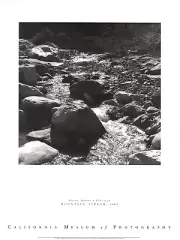 ANSEL ADAMS Mountain Stream, 1965 32" x 24" Offset Lithograph 1990 Photography