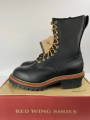 Red Wing 218 LoggerMax Black Men's Boots USA Soft Toe 9 D