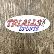 TRI ALL 3 Sports Sticker Round Ellipse 5 x 1.5" Multicolor
