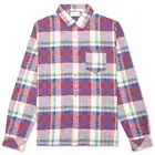 John Elliott Sly Cotton Straight Hem Sour Patch Shirt Sz 3 | L