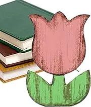 Wooden Tulips - Spring Centerpieces for Tables | Rustic Floral Home Decor Table Centerpieces Tiered Tray for Shelf Windowsill Tabletop Display