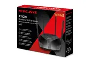 Mercusys MR80X AX3000 Dual-Band Wi-Fi 6 Router, Up to 3 Gbps ,MU-MIMO, OFDMA,WPA3