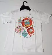 Disney Mickey and Friends Girl’s Holiday T-Shirt Size Medium 7/8 Minnie Mouse