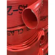 Rapier Heavy Duty Red Layflat Fire Hose 90mm