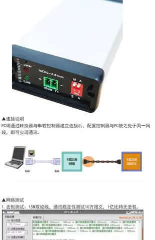 車載以太網轉換器iAuto 100Base-T1百兆35伏35V 轉RJ45 USB TypeC