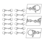 25 PCS Swivel Clasp Lanyard Keychain Hooks Jewelry Making Supplies