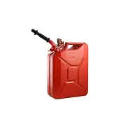 Red Authentic Empty Jerry Can and Spout System 20 Liter