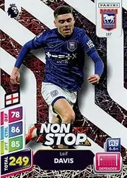 Panini Premier League Plus 2024 2025 Leif Davis Non Stop Trading Card