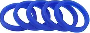 X AUTOHAUX Universal Oil Seal UN Lip Seal Ring Rotary Shaft Seal 38x46x6.5mm High Pressure TPU Blue 5 Pcs