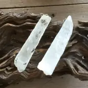Rare Inner Mongolian Quartz Points w Frosted Calcite Crust